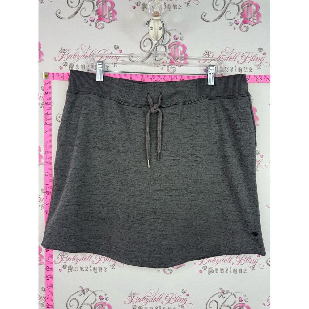 Shambala skirt Cozy Drawstring Knit Skirt - Dark Gray